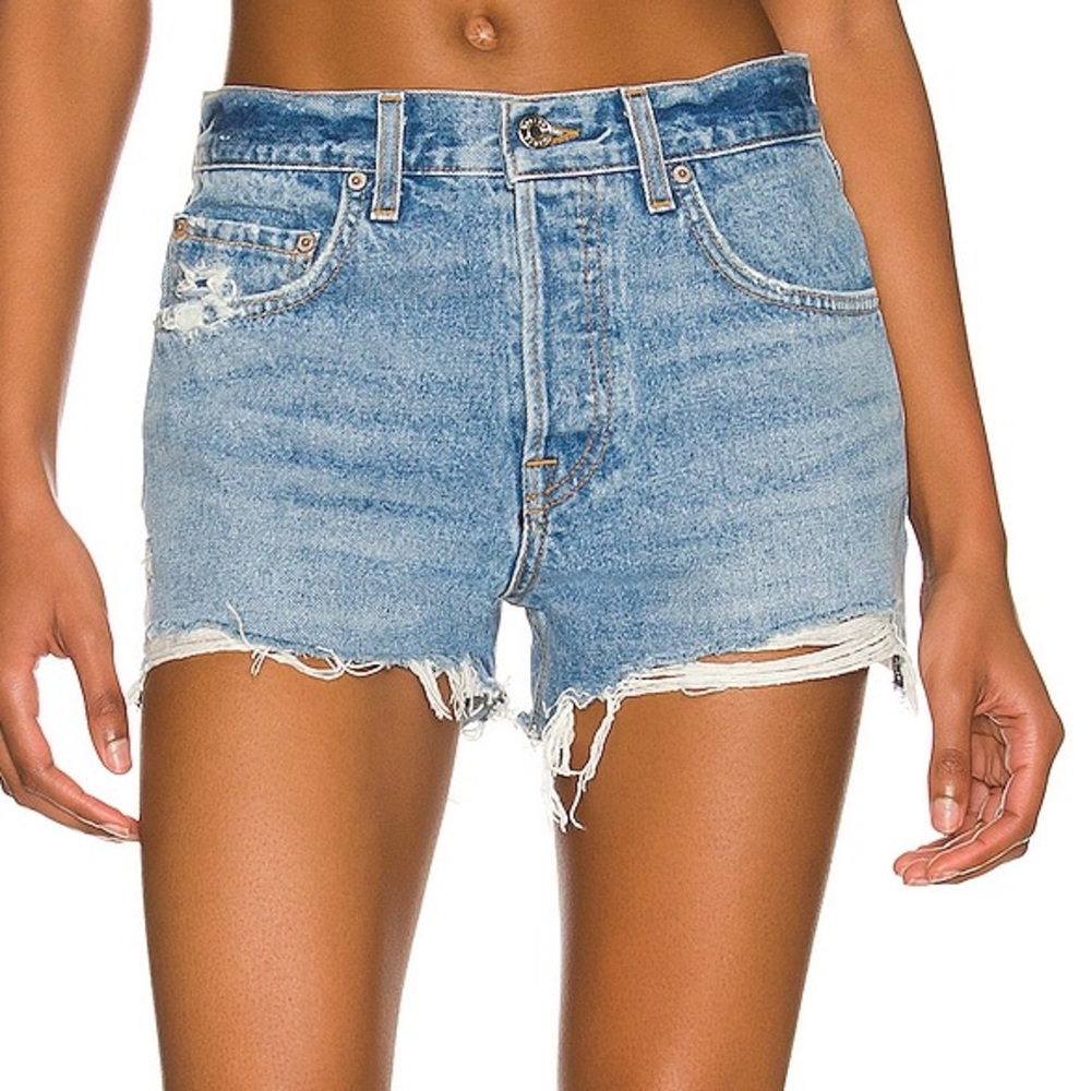 GRLFRND Helena High-Rise Cut Off Shorts size 30 - Picture 2 of 11
